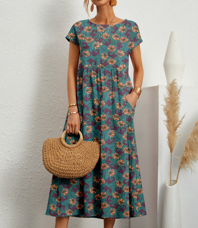 Roselle - Chic Floral Dress