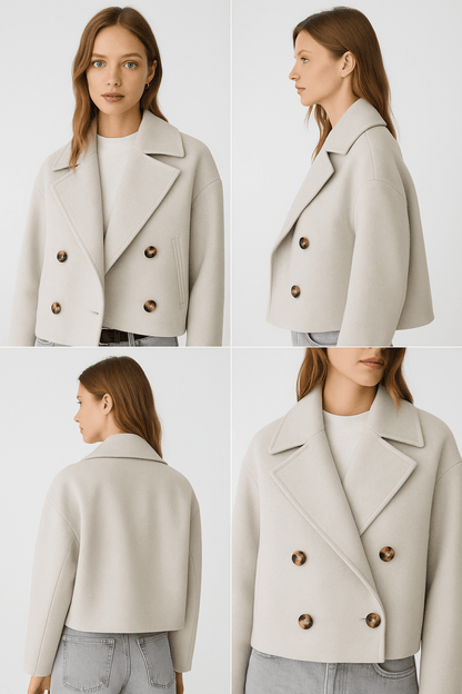 Oversized Double-Breasted Coat