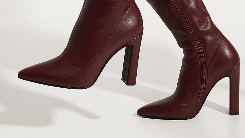 Stiletto Noir Knee-High Boots