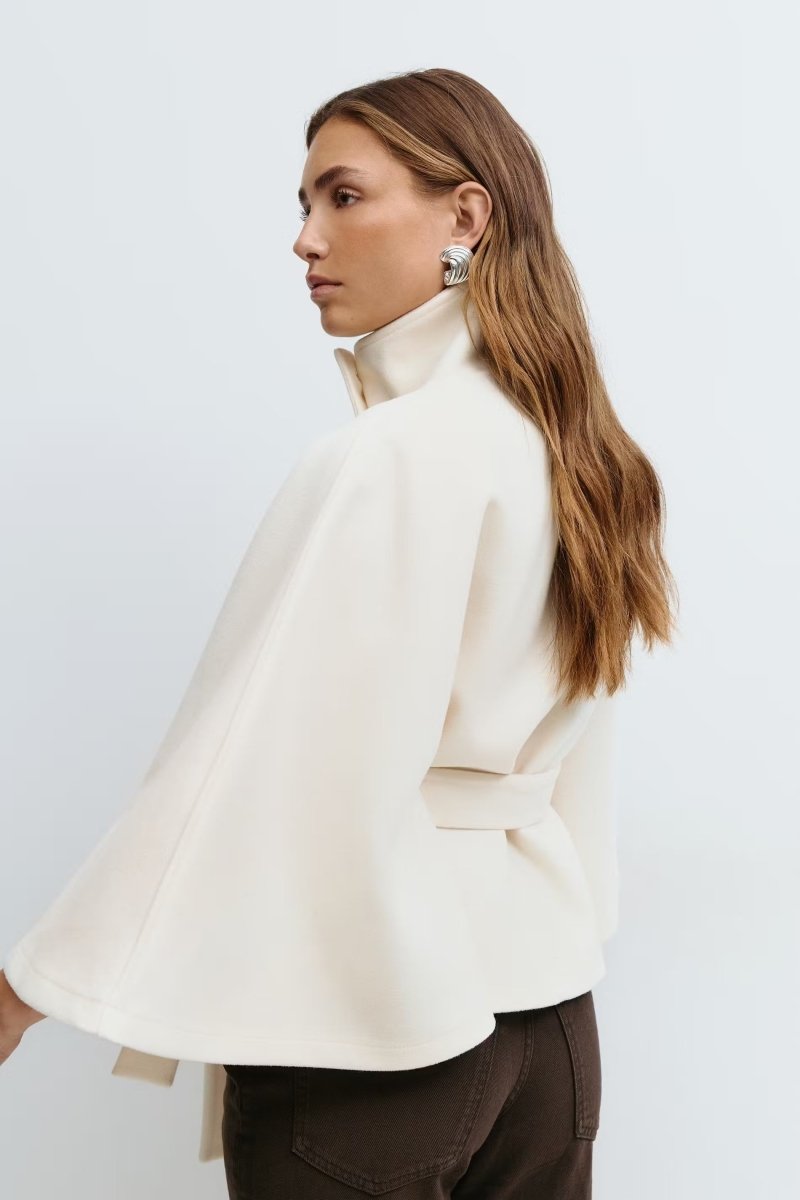 ✦ Élodie Belted Cape Coat