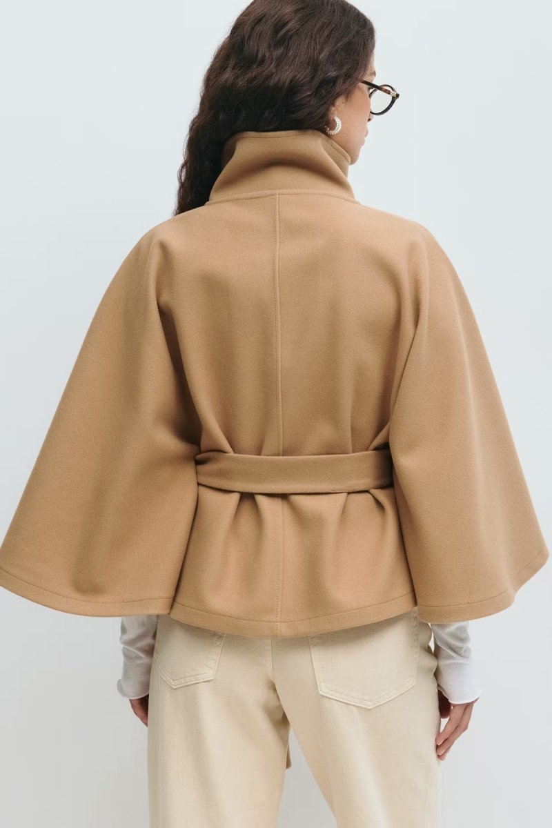 ✦ Élodie Belted Cape Coat