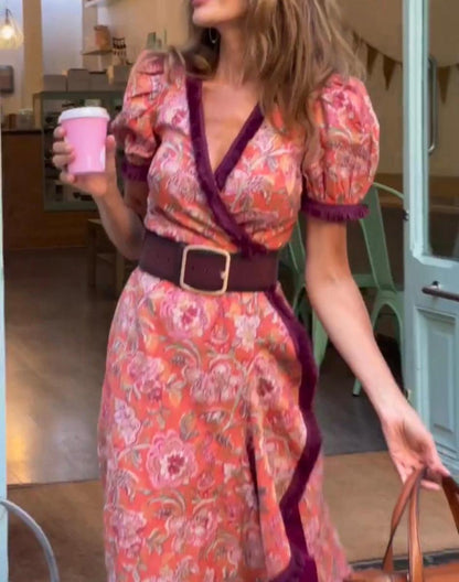 Melody - Floral Wrap Dress