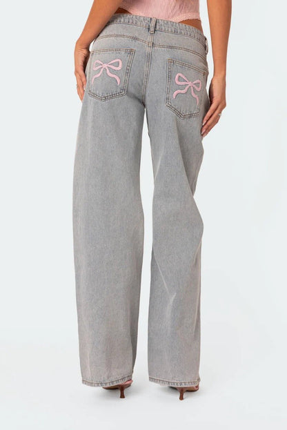 Luna Bow Back Denim