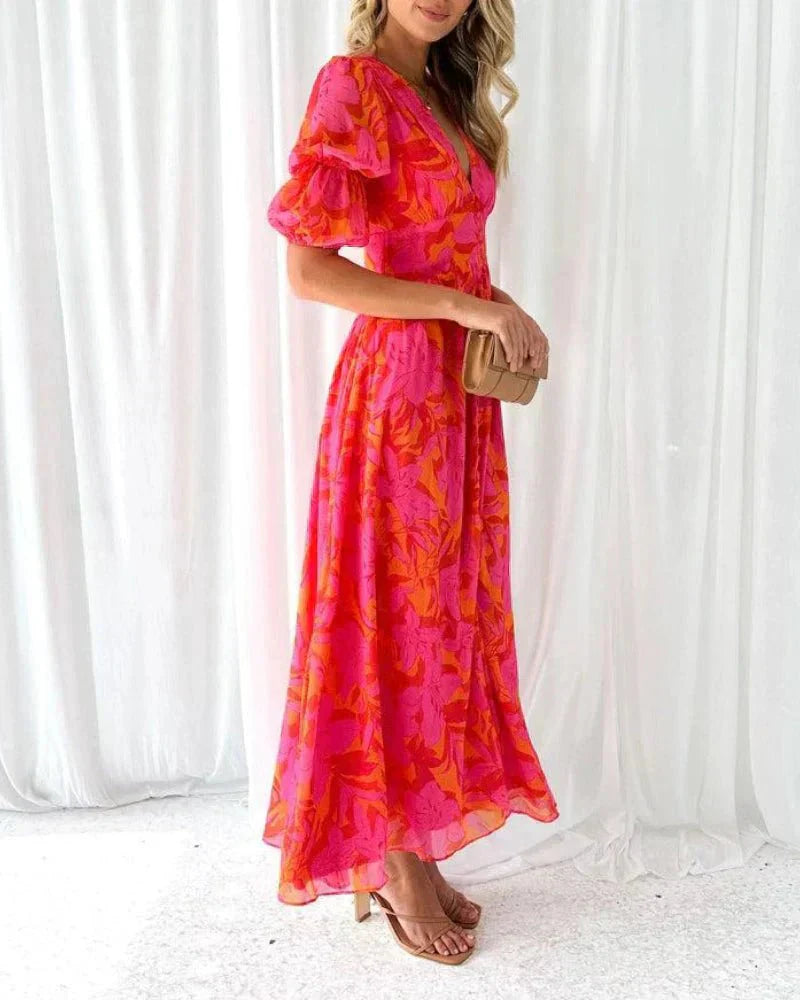 Dakota - V-Neck Floral Dress