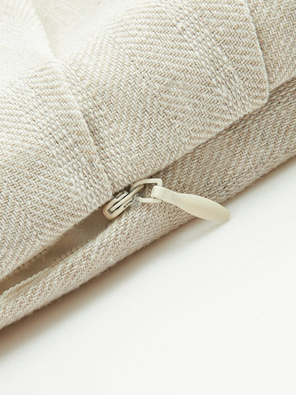 Linen Blend Cropped Blouse with Cross Wrap Detail