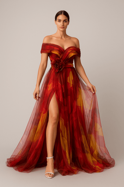 Celestia Bloom Gown Tulle Elegance