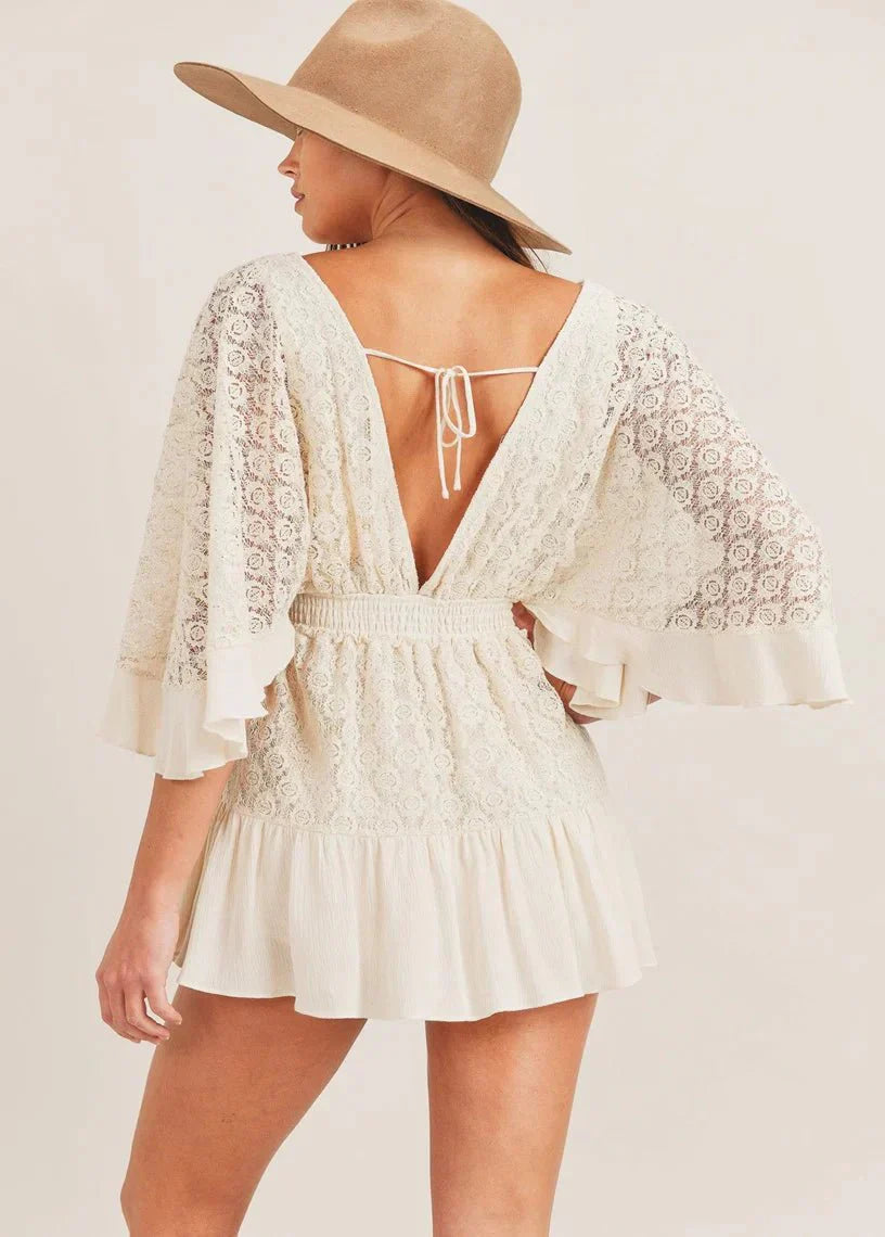 Calestra™ | Serene Lace Jumpsuit