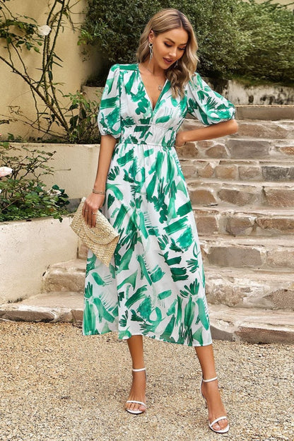 Ruby - Flattering Floral Midi Dress