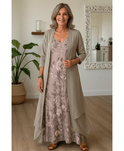 MASHA | Elegant Floral Maxi Dress