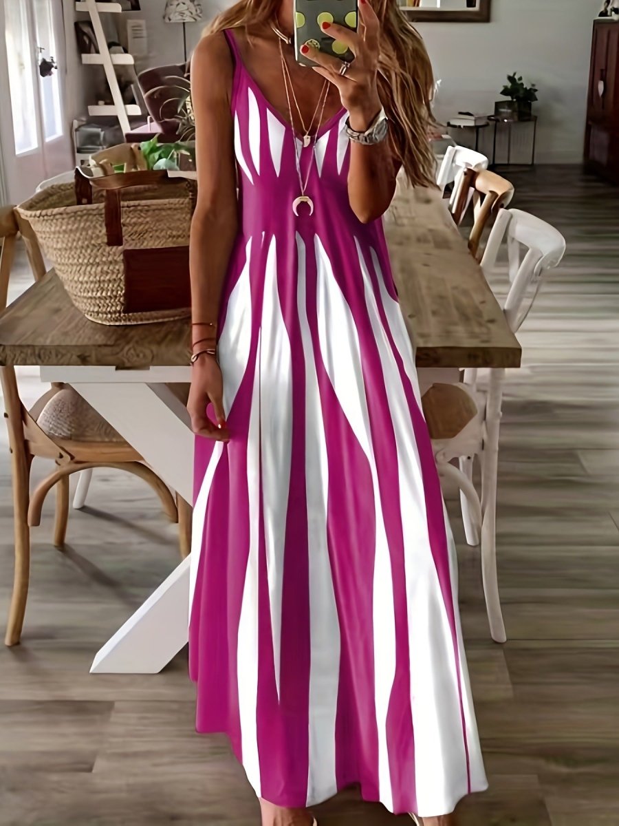 Striped Long Dress