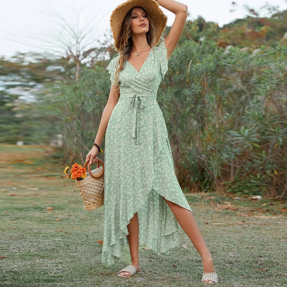 Sleeveless Floral Dress