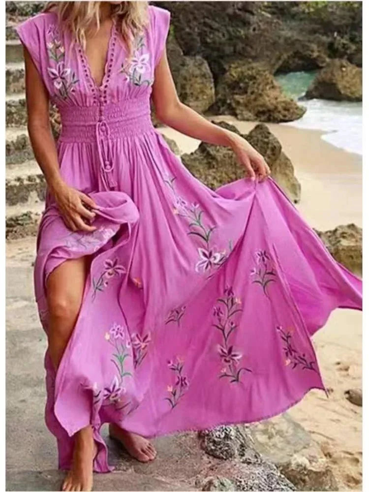 Romy - Sleeveless Floral Dress