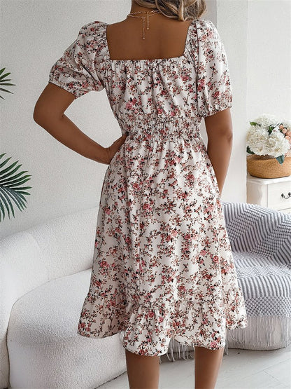 Smocked Midi Dress