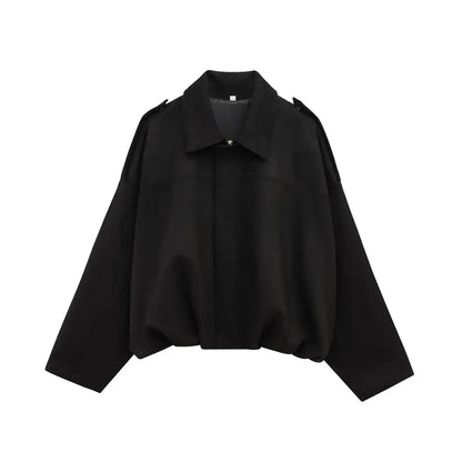 ✦ Valeria Suede Bomber Jacket