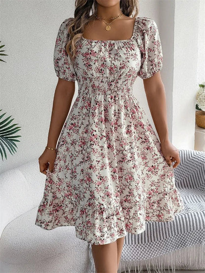 Smocked Midi Dress