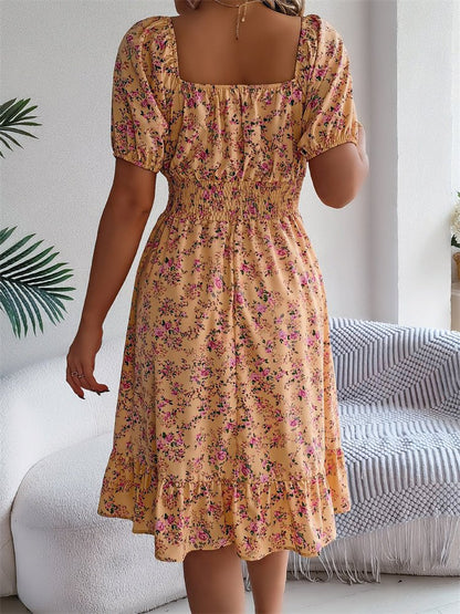 Smocked Midi Dress