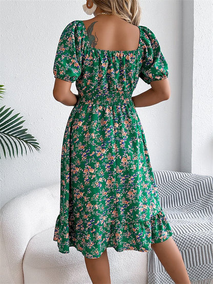 Smocked Midi Dress