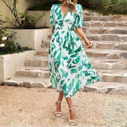 Sasha - Elegant V-Neck Dress