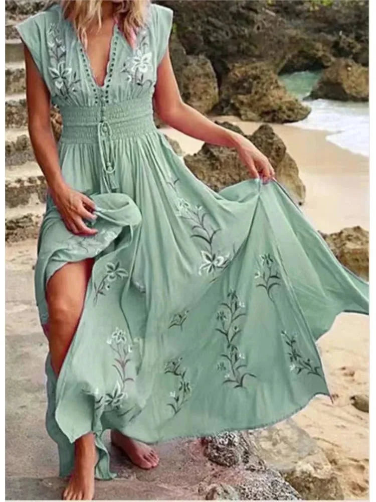 Romy - Sleeveless Floral Dress