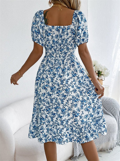Smocked Midi Dress