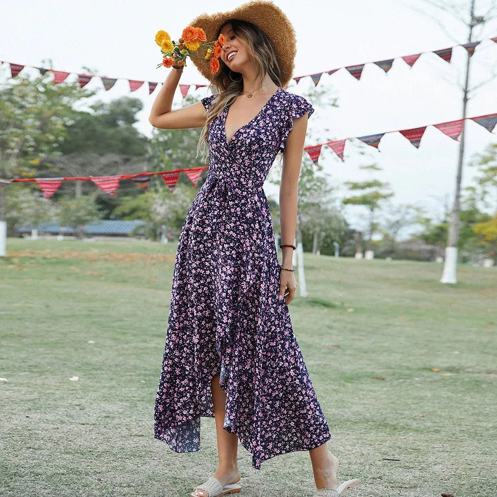 Sleeveless Floral Dress