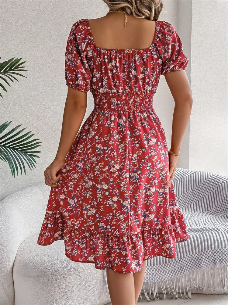 Smocked Midi Dress