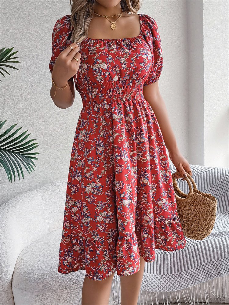 Smocked Midi Dress
