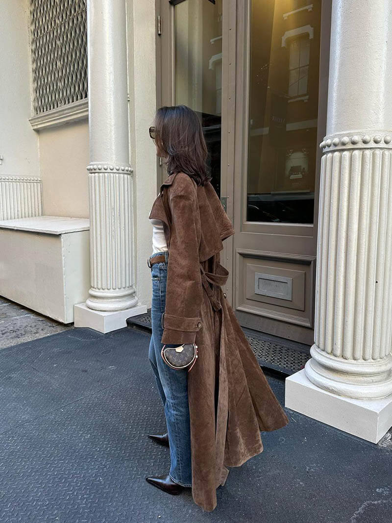 Jada™ Suede Trenchcoat Women's