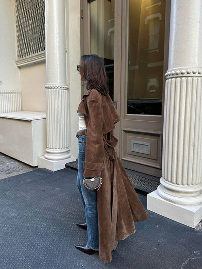Jada™ Suede Trenchcoat Women's
