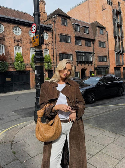 Jada™ Suede Trenchcoat Women's