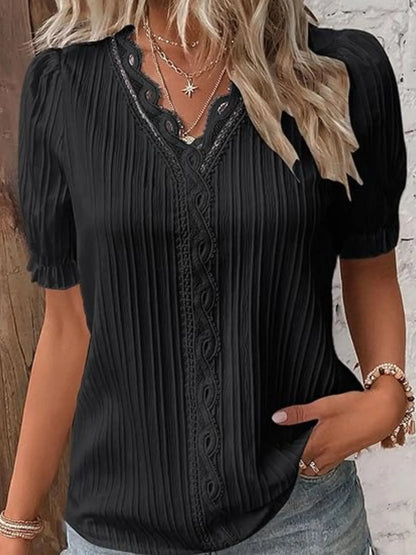 Calestra™ | Ivory Lace Whisper Blouse