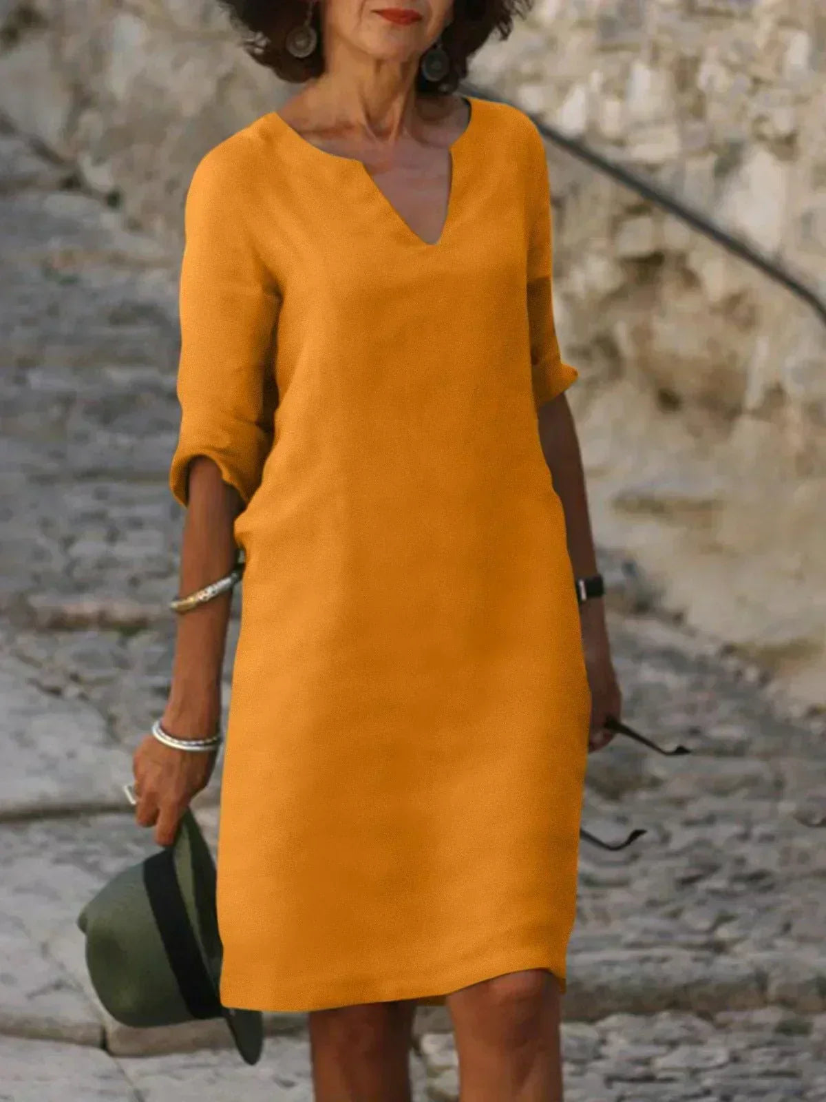 Chelsea - Casual V-Neck Dress